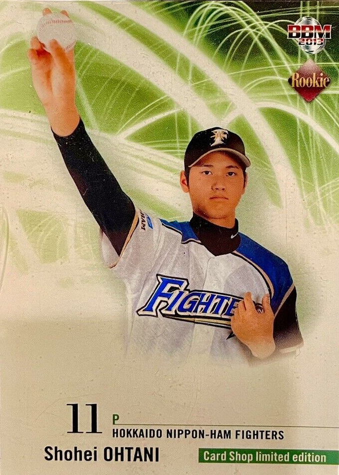 Shohei Ohtani 2013 BBM Rookie Edition Card Shop Promo (w/T. Sugano 